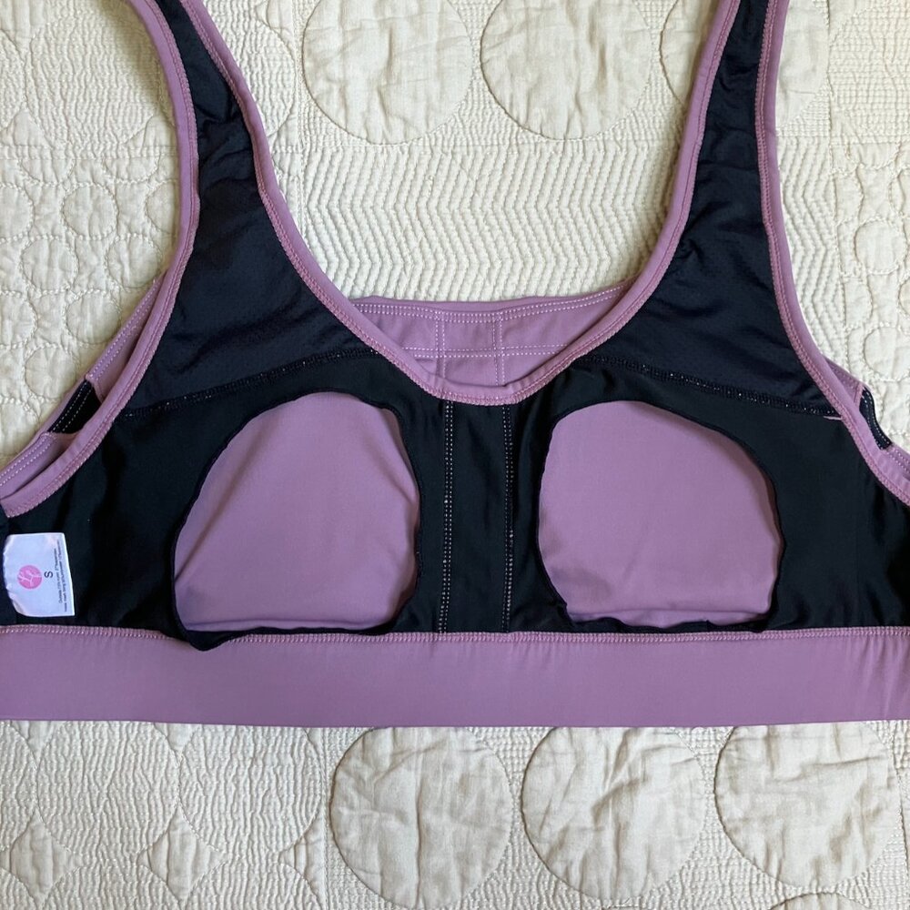 Love and Fit Athena Sports Nursing Bra, Sz. S in purple - Picture 5 of 8